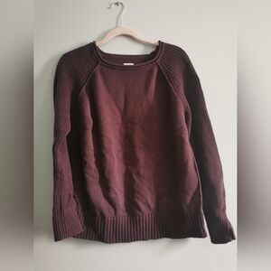 (3/$12) - Aerie Knitted Oversized Pullover Crewneck. XS. Purple